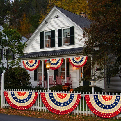 3 x 6 Ft LED Patriotic Bunting Banner for America’s 250th