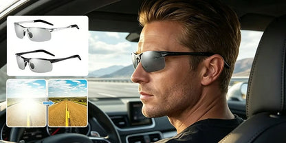 🕶Photochromic Sunglasses with Anti-glare Polarized Lens