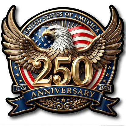 🦅🇺🇸 1776–2026. Honor 250 years of freedom. USA Car Decal. Limited time discount.