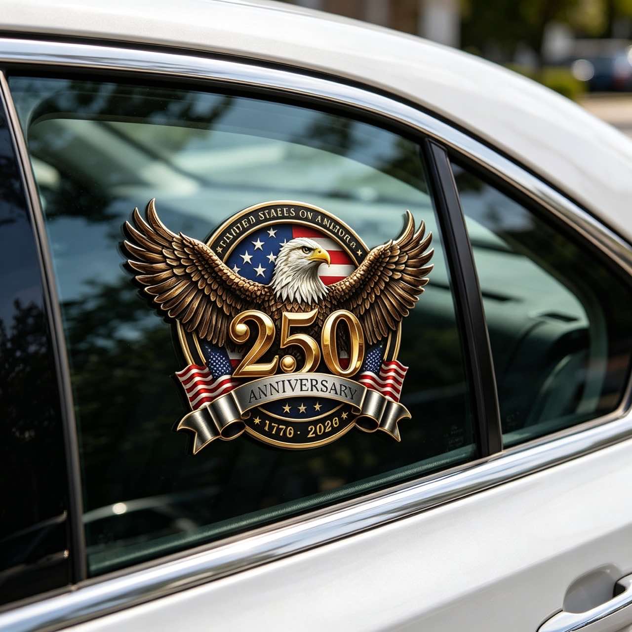 🦅🇺🇸 1776–2026. Honor 250 years of freedom. USA Car Decal. Limited time discount.