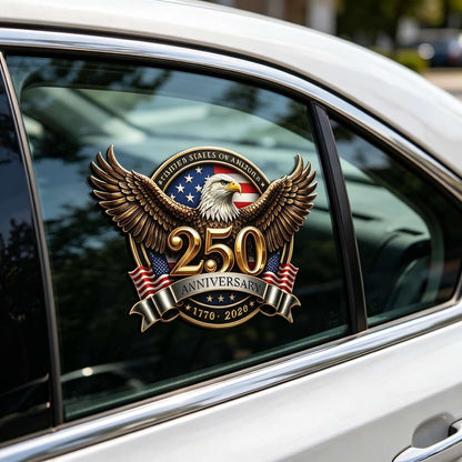 🦅🇺🇸 1776–2026. Honor 250 years of freedom. USA Car Decal. Limited time discount.