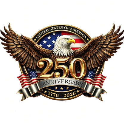 🦅🇺🇸 1776–2026. Honor 250 years of freedom. USA Car Decal. Limited time discount.