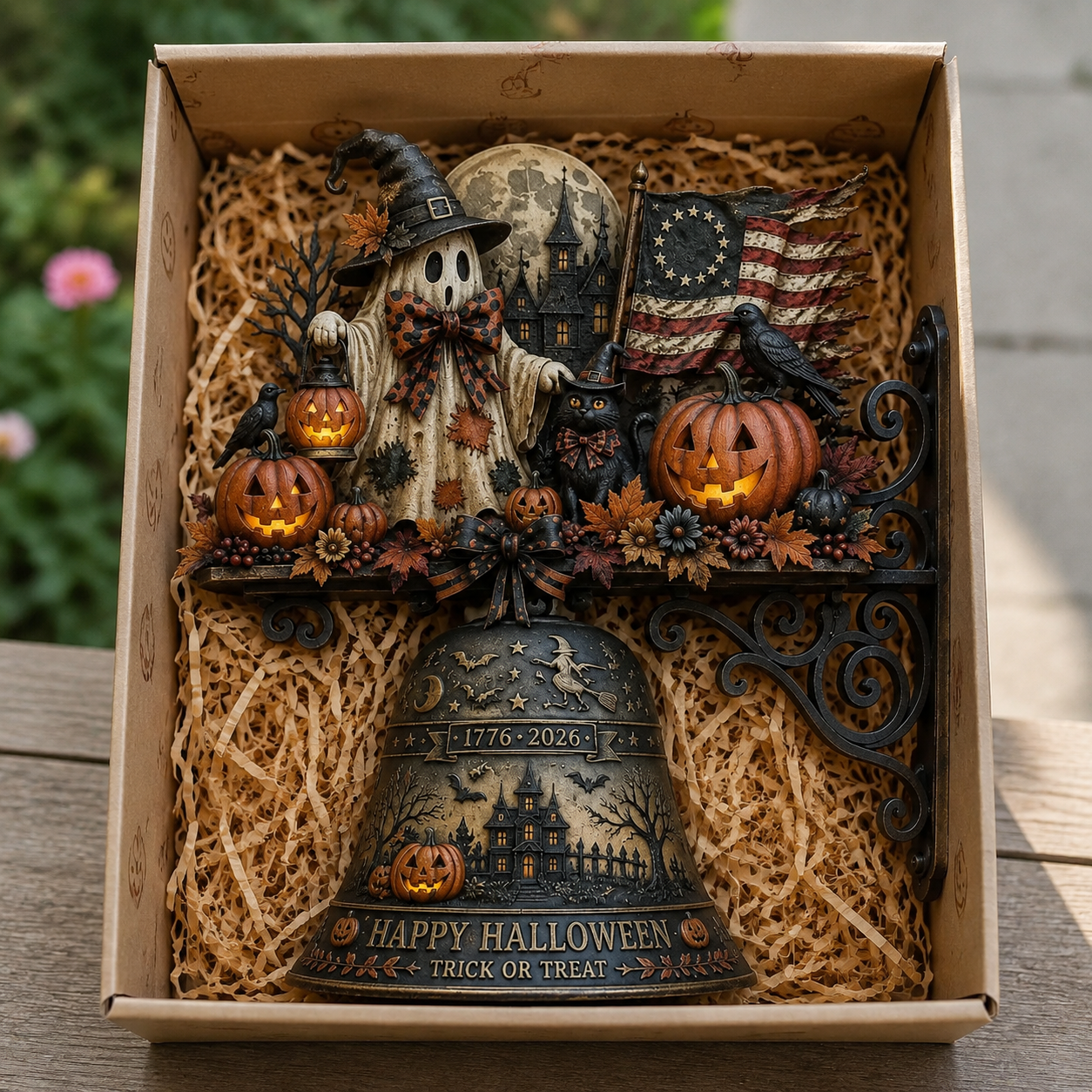 250th Anniversary Halloween Metal Wall Doorbell