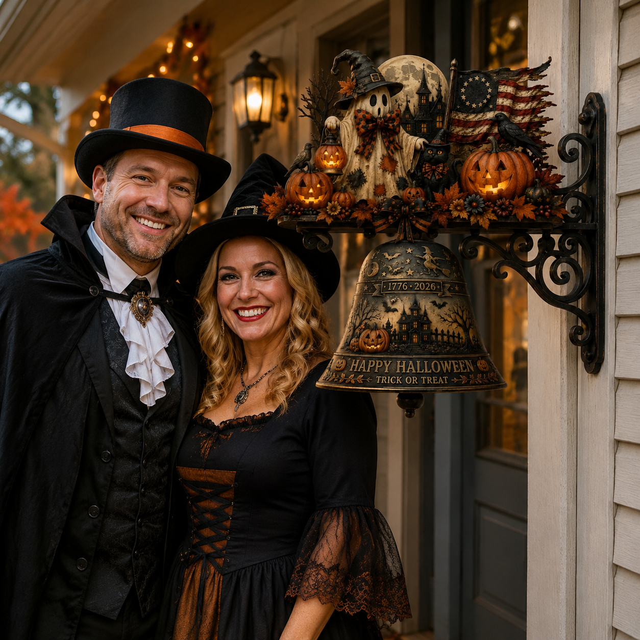 250th Anniversary Halloween Metal Wall Doorbell