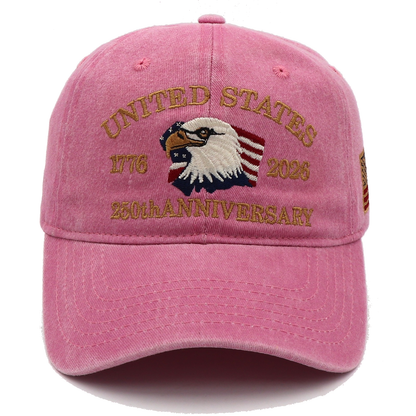 Exclusive USA 250th Anniversary Eagle Cap (1776–2026) —  Embroidered