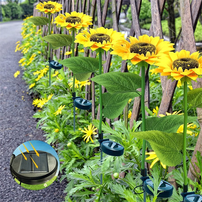🌻 Sunflower Solar Lights – Glowing Decor for Garden ✨🌿【Hurry Up】