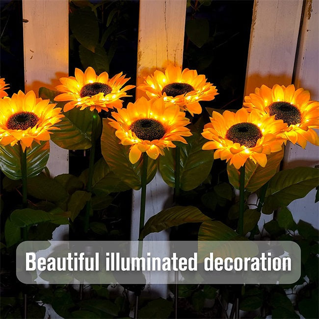 🌻 Sunflower Solar Lights – Glowing Decor for Garden ✨🌿【Hurry Up】