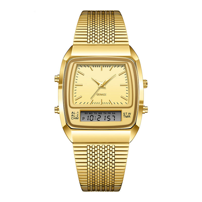⌚✨ Retro Style Square Face Multifunction Watch – Chronograph, Date Display & Classic Design 🕰️