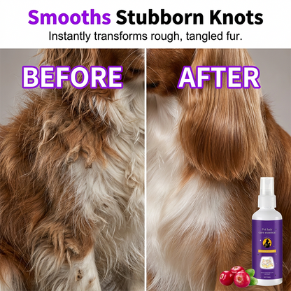 🐕🐱 Pet Detangling Spray — Brush through knots in seconds. No more tears or tugging.