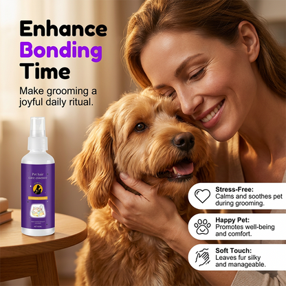 🐕🐱 Pet Detangling Spray — Brush through knots in seconds. No more tears or tugging.