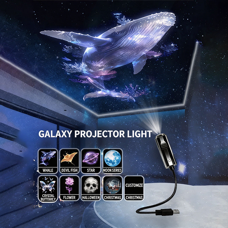 🥳🥳USB Galaxy & Moon Projector Night Light