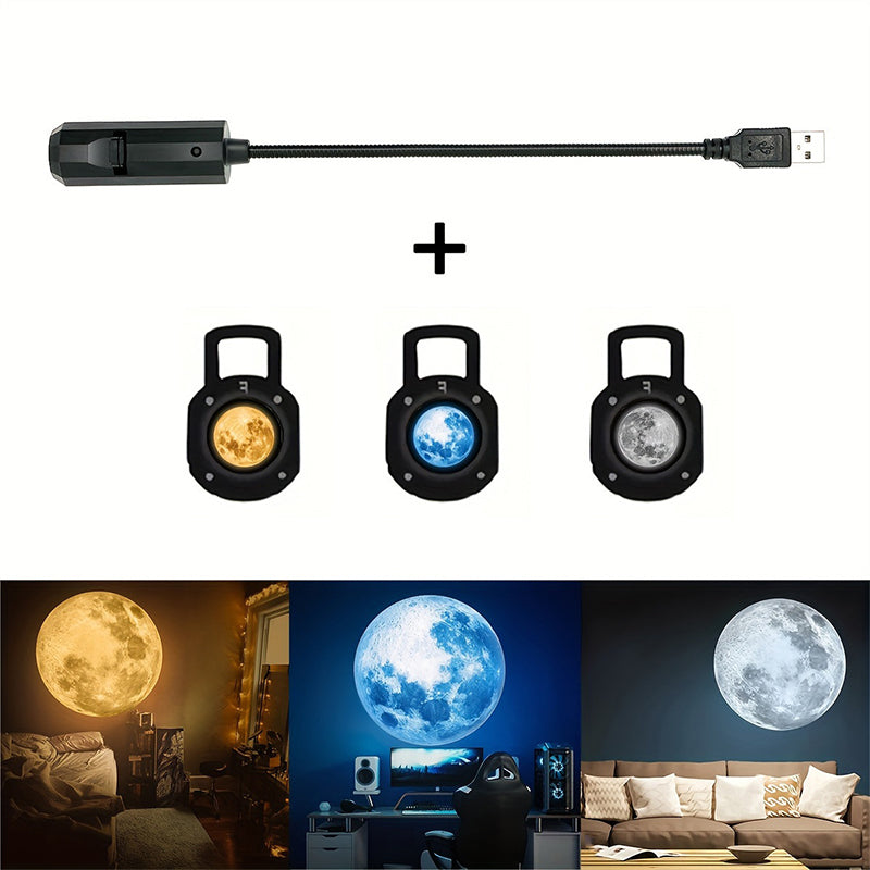 🥳🥳USB Galaxy & Moon Projector Night Light