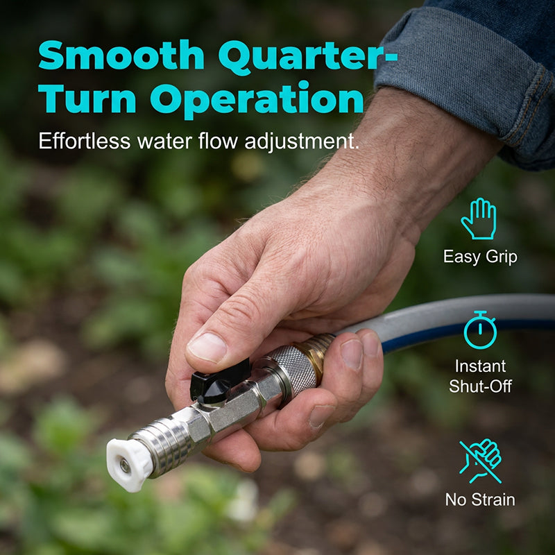 Laozik™ 3/4" GHT to 1/4" Quick Connect Adapter