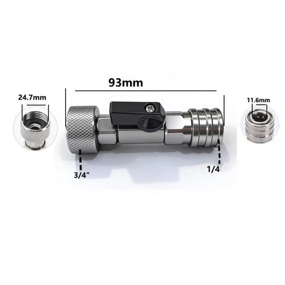 Laozik™ 3/4" GHT to 1/4" Quick Connect Adapter
